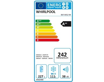 WHIRLPOOL BSF 8152 W spotřeba energie